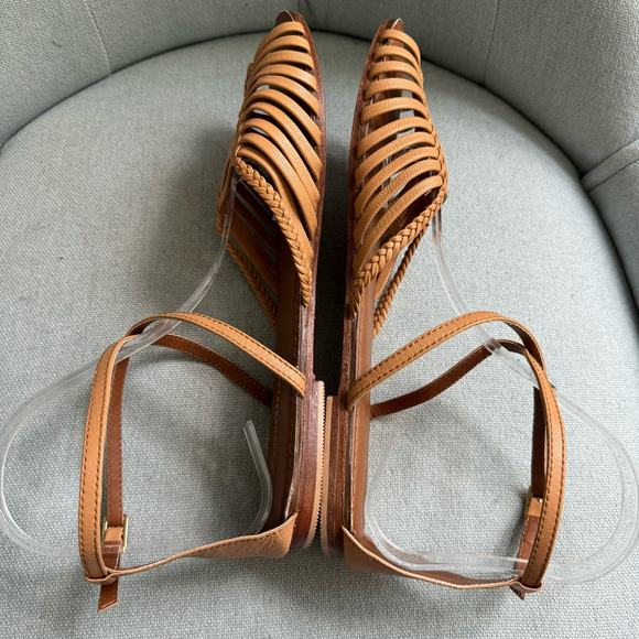 Anthropologie Edie Woven Sandals Women's 10 Strappy Coastal Beach - Picture 7 of 13